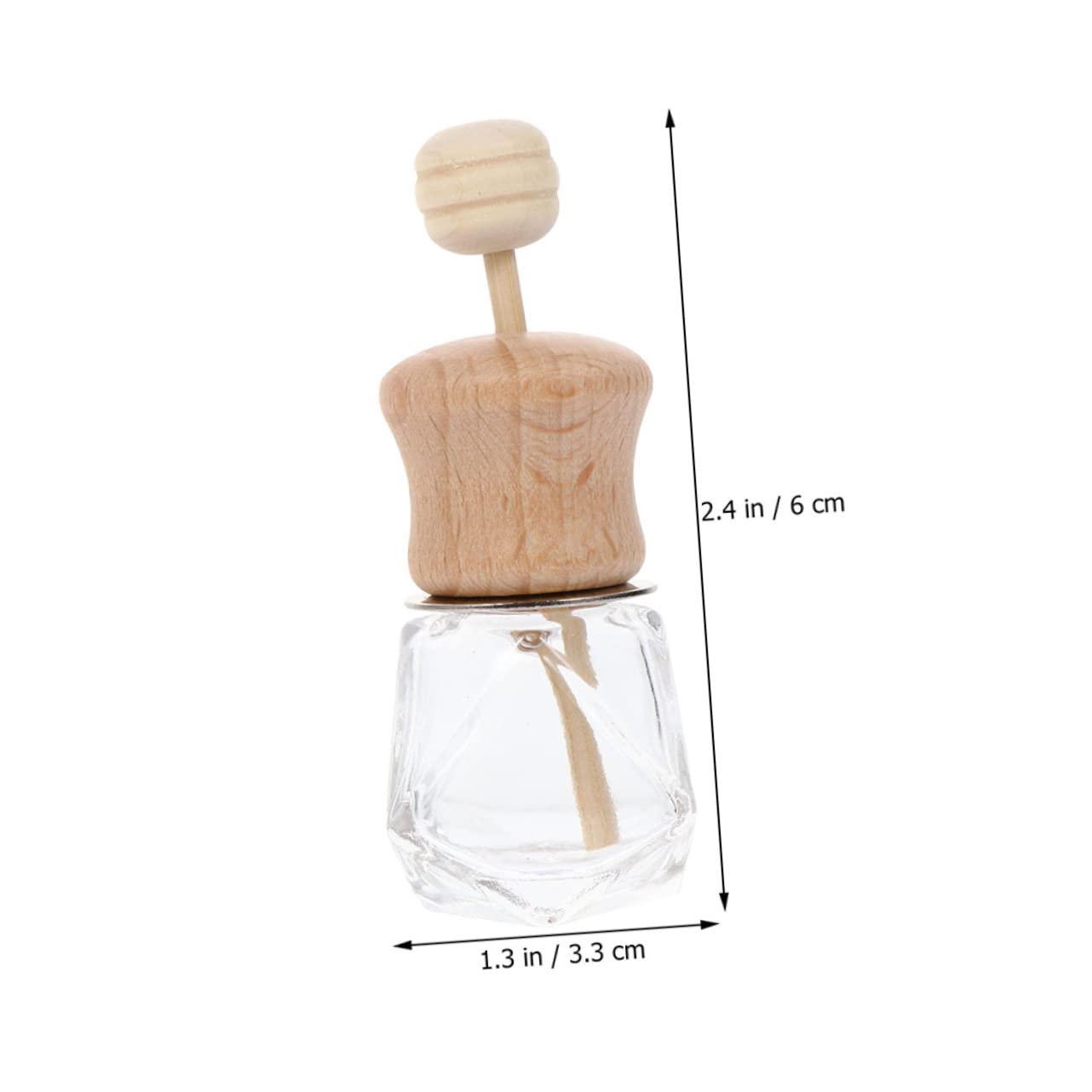 ULTECHNOVO 20pièces Diffuseur De Parfum pour Voiture Lot de Bouteilles Transparentes Accessoire Élégant pour Aromathérapie Et Décoration Automobile