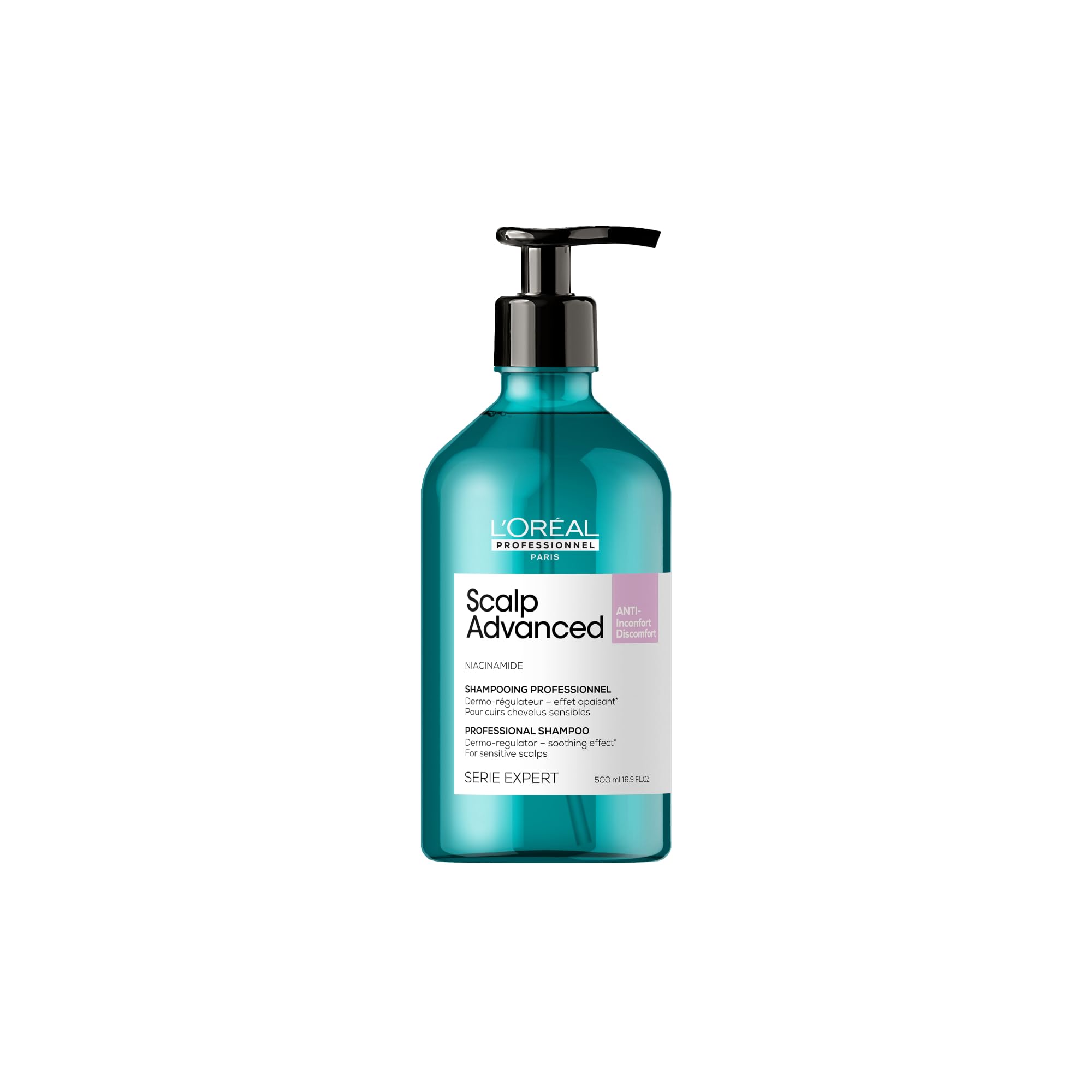 L’Oréal Professionnel Scalp Advanced Anti-Discomfort Shampoo, for Itchy and Dry Scalps Deep Scalp Treatment, 500ml