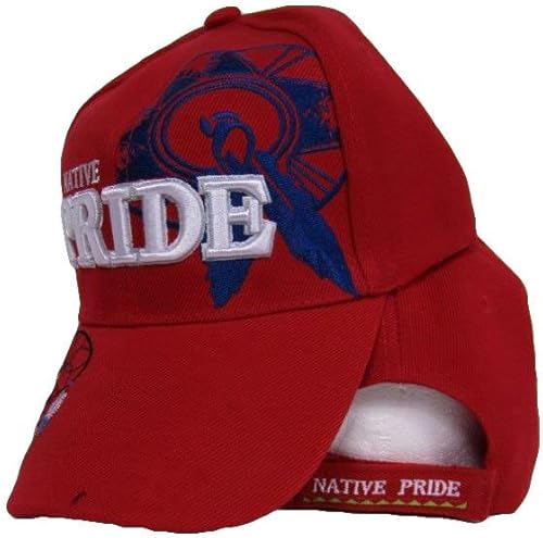 Sombrero de bola roja india de la sombra del orgullo nativo americano de los nativos americanos, Multi