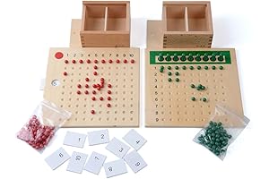 Montessori Division Board Montessori Math Teaching Aids Montessori Educational Math Toys for Kids Division Board