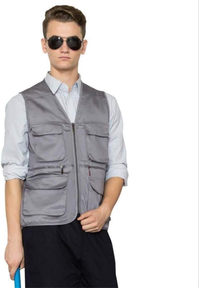 Fjh ベスト 大特価 多目的速乾性防水性と耐スクラッチ性の屋外ジレマルチポケット釣り人男性用ベスト狩猟メッシュベストジャケット グレー釣りフライ ジャケット Fjh ベスト 大特価 多目的速乾性防水性と耐スクラッチ性の屋外ジレマルチポケット釣り人男性用ベスト狩猟メッシュベストジャケット グレー釣りフライ ジャケット