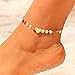 Produktbild Jovano Boho Beach Sommer Fußkettchen mit Herzförmige Pailletten Foot Jewelry für Frauen und Mädchen
