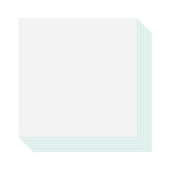 Labasics Glass Backed TLC Silica Gel 60 Plate, 7.9 x 7.9 Inch Thin Layer Chromatography Analytical Plate with Silica Gel 60 GF254, Pack of 10