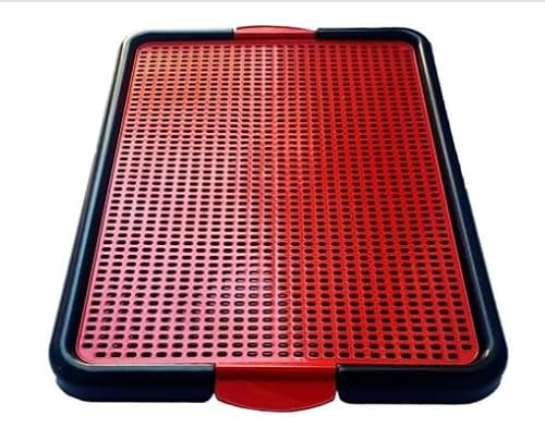 Sanitário Canino Xixi Dog Banheiro Pet Tapete Higiênico Cães Premium (VERMELHO)