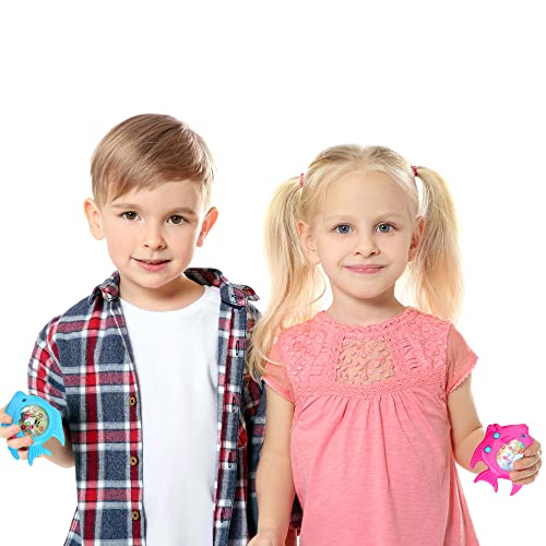 Cotiny 16 Pieces Fish Ring Toss Games Handheld Water Fish Colorful Arcade Retro Pocket Toys For Kids Retro Game Party Favors Game Prizes Travel Pastime #TOP3