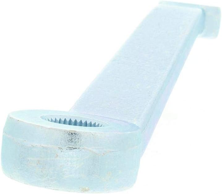 Speedway Motors 2" Offset Vega Pitman Steering Arm, Drilled for 5/8" Bolt, Zinc Steel, 6" Between Centers, Fits Saginaw Vega 140 Box, Ideal for Cross-Steering Applications