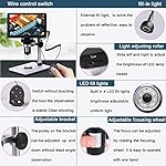 Microware-7-inch-LCD-Digital-USB-Microscope-Upgraded-12MP-1-1200X-Magnification-Camera-1080P-Video-Recorder-Wired-Remote-3000mAh-Rechargeable-Bat-tery-for-Circuit-Board-Soldering-PCB-Coins-Outdoor