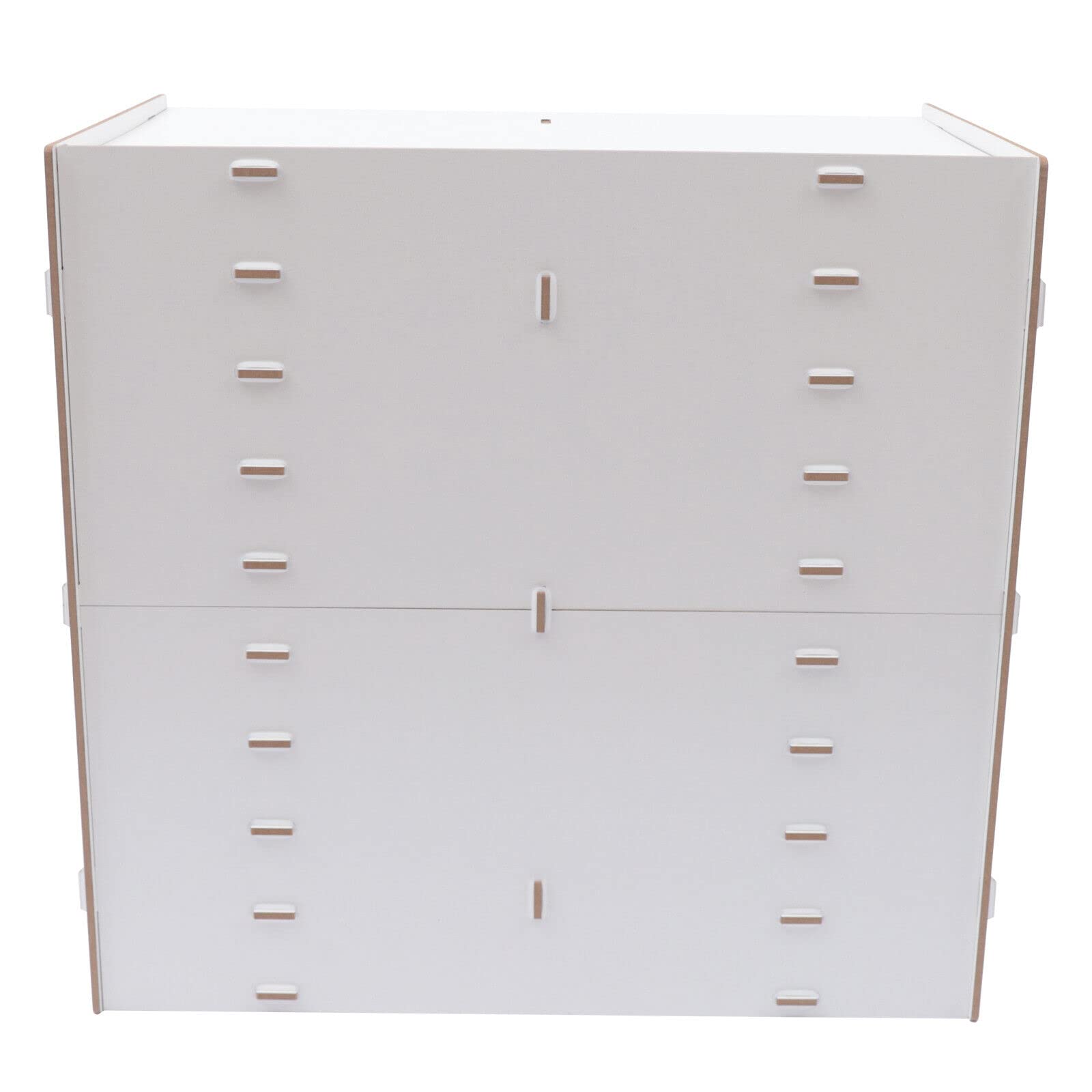 Organizador de escritorio de madera, 18 compartimentos, DIY Office, Multifuncional, para carpetas A4, revistas, papeles y cartas, madera grande, oficina, escritorio, archivador (blanco)