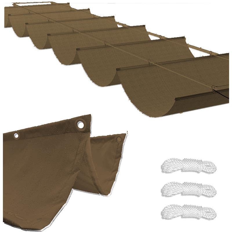 Voile d'ombrage imperméable rétractable balcon pergola café 2x12