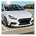 xfken Compatible with Hyundai I30N MK3 2017-2019 .5 2020-2024 Front Bumper Spoiler Lip Splitter Diffuser Lower Guard Protective BodyKits Tuning(MK3.5 Gloss Black)