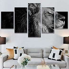 SIGNWIN 5 Panel Canvas Wall Art Modern Art...