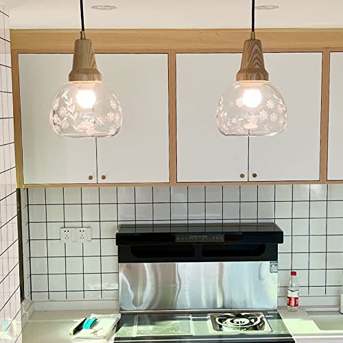 Pendentif éclairage de qualité supérieure en verre transparent E27 - 5