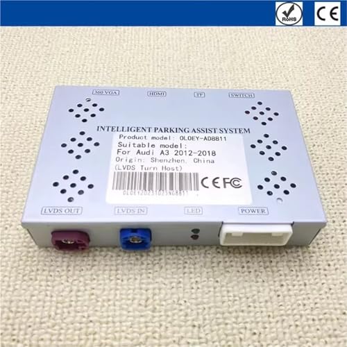 Caméra recul avant arrière pour Audi A3 8V avec décodeur de boîte auto - 7