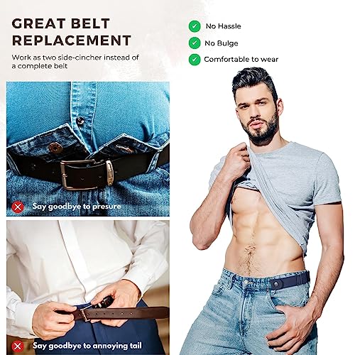 Image of Beltroad No Buckle Belts for Men Women Stretch Sides Belt without Buckle