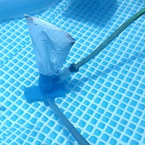 Nishore Kit de limpeza para piscina, aspirador de pó, cabeça de sucção com escovas Bolsa extensível