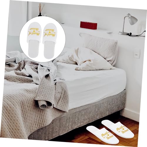 Gadpiparty 2 Pares De Chinelos De Casamento Chinelos Descartáveis Calçados De Festa Do Pijama Suprim