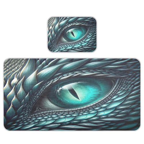 Takiito Turquoise Dragon Eye Baby Cooling Mattress Pad, Soft & Breathable Cooling Mat Keep Baby Cool in Summer 28x52 in, Nursery Essential