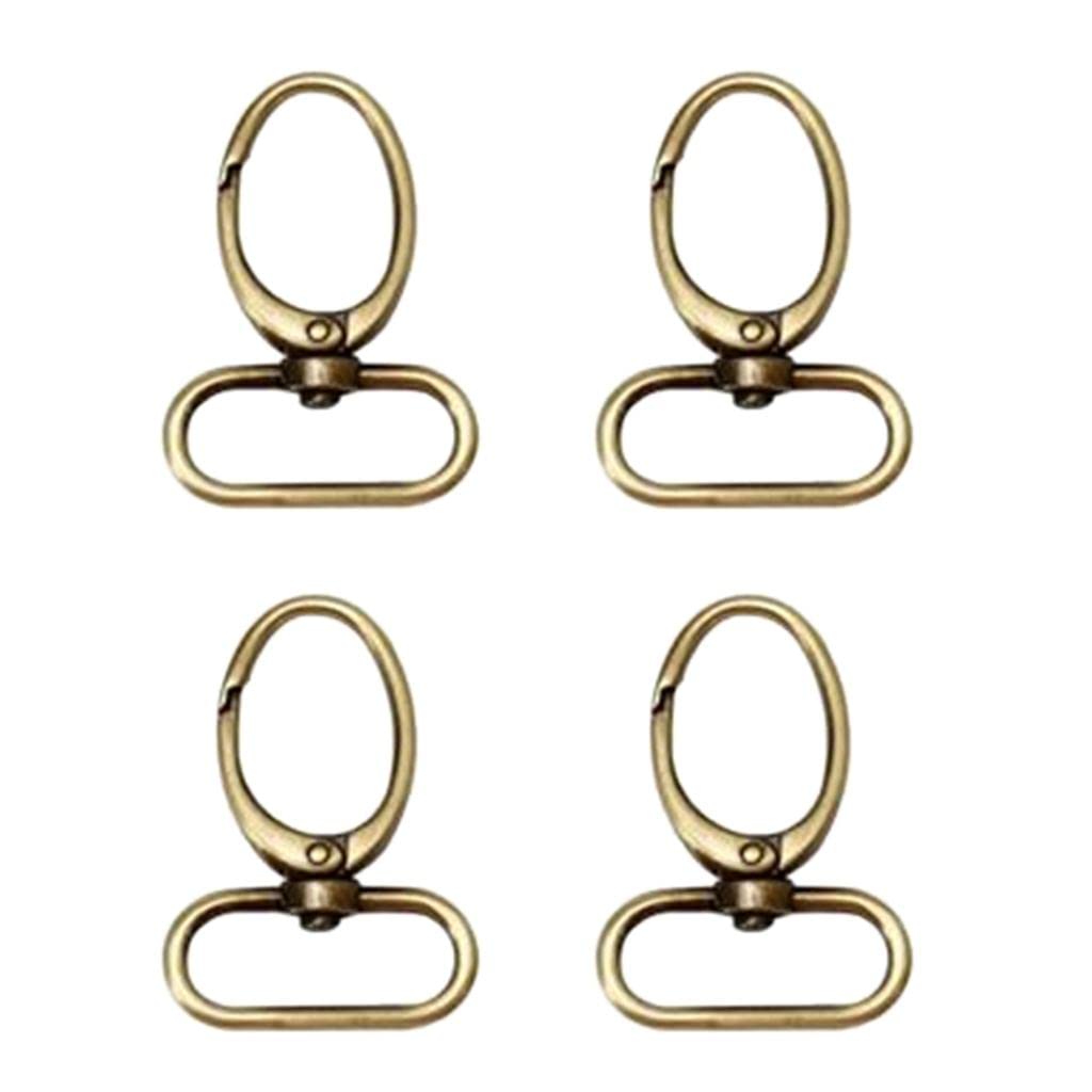 4pack swivel trigger clip snap hook lobster claw clasp for bag strap bronze