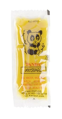 Salsa de mostaza picante china para llevar paquetes de condimentos (50 paquetes)