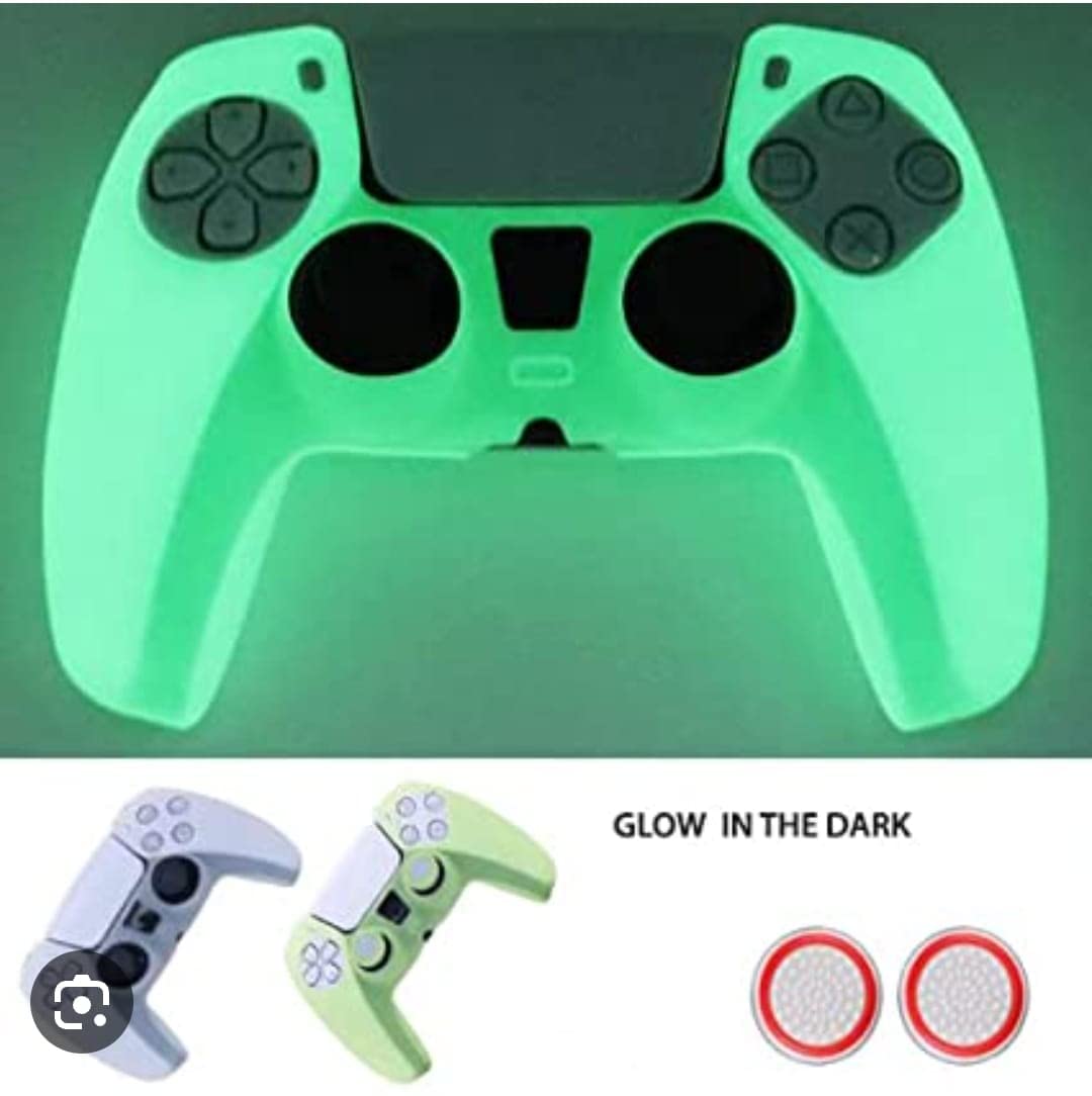 New World Glow in The Dark Silicon Cover for PS5 PlayStation 5 Controller,Glow in The Dark Protective Case Sleeve for PS5 Sony PlayStation 5 DualSense Controller