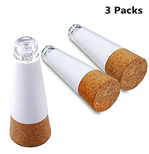 Set of 3 Wine Bottle Lights USB Recharge, Bliss JC03 LED Cork Light for Party Christmas Wedding Halloween, Gifts for Wine Lovers, DIY Decorative Lighting