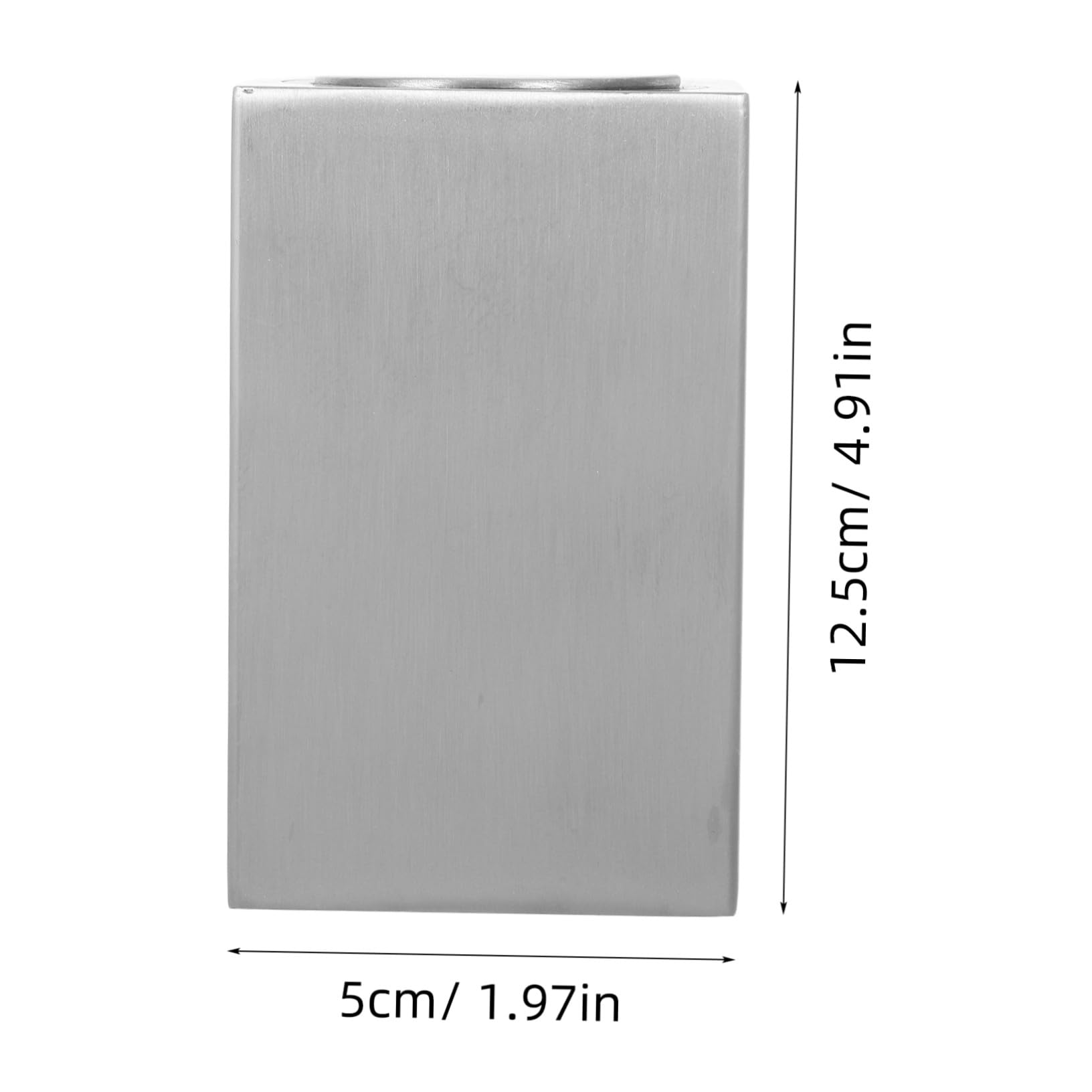 Dispensador de Palillos de Acero Inoxidable 304, Caja Portátil de Almacenamiento Cuadrada, Sistema de Presión Automático, Envase Higiénico para Viajes y Uso en Mesa de Comedor