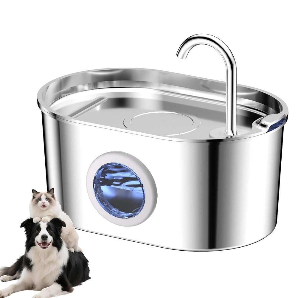 WSGDSG 2.2L Water Fountain for Dog Cat, Water Bowl Dispenser for Pet