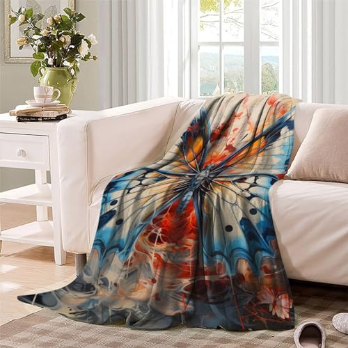 Couverture papillon chaude pour des soirées cocooning au salon