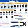 Shoe Repair Tools for Women, 8/9/10/11/12mm Skid Resistant Stiletto Dowels Heels Caps -2.4/3 mm Nail Diameter