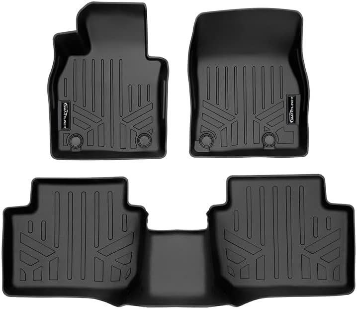 SMARTLINER Custom Fit All Weather 2 Row Floor Mat Liners Set for 2020-2025 Mazda CX30