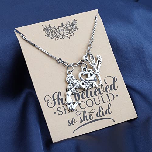 Lywjyb Birdgot Cheer Charm Bracelet Cheerleader Jewelry Cheer Gift Cheerleading Coach Gift (cheer br card)4