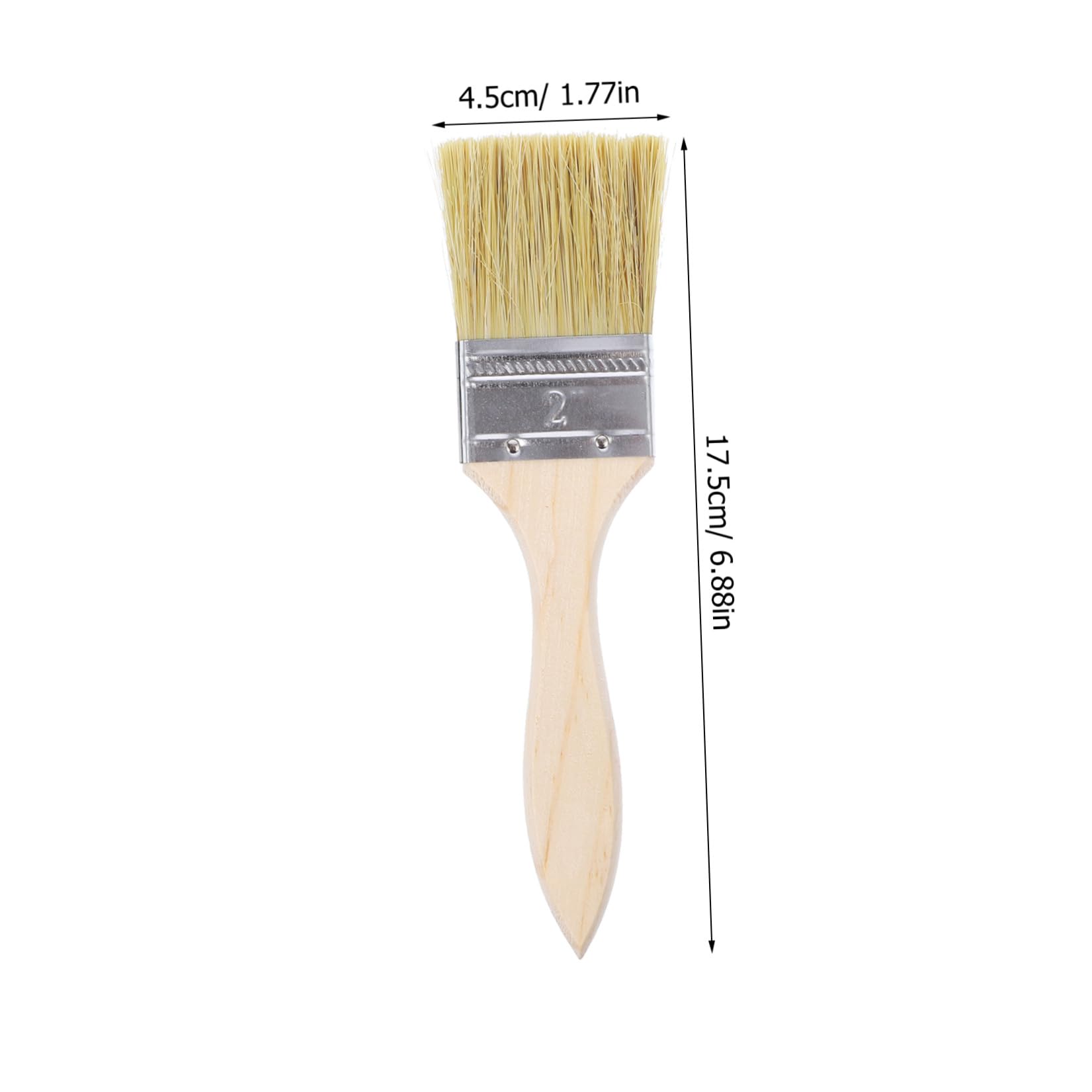 Borstenpinsel mit Holzgriff, für Wände und Möbel