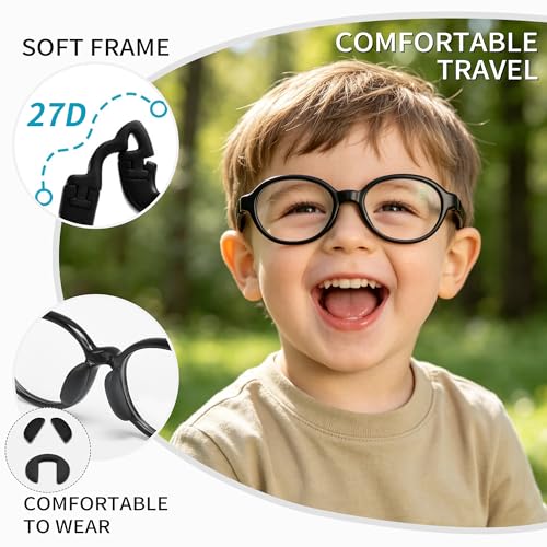 Image of SooGree Blue Light Blocking Glasses for Kids Boys Girls,Computer Screen Gaming TV Phone Glasses Anti Glare & Eye Strain