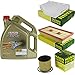Produktbild Filter Set Inspektionspaket 5 Liter Motoröl EDGE Titanium FST 5W-30 LL MANN-FILTER Innenraumfilter Luftfilter Ölfilter