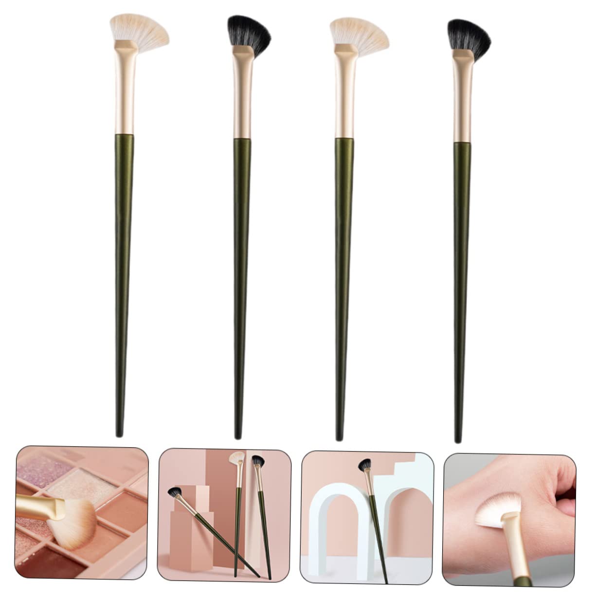 FRCOLOR 5sets Professional Eye Shadow Brush Angled Brush for Nose Contour 4pcs*5