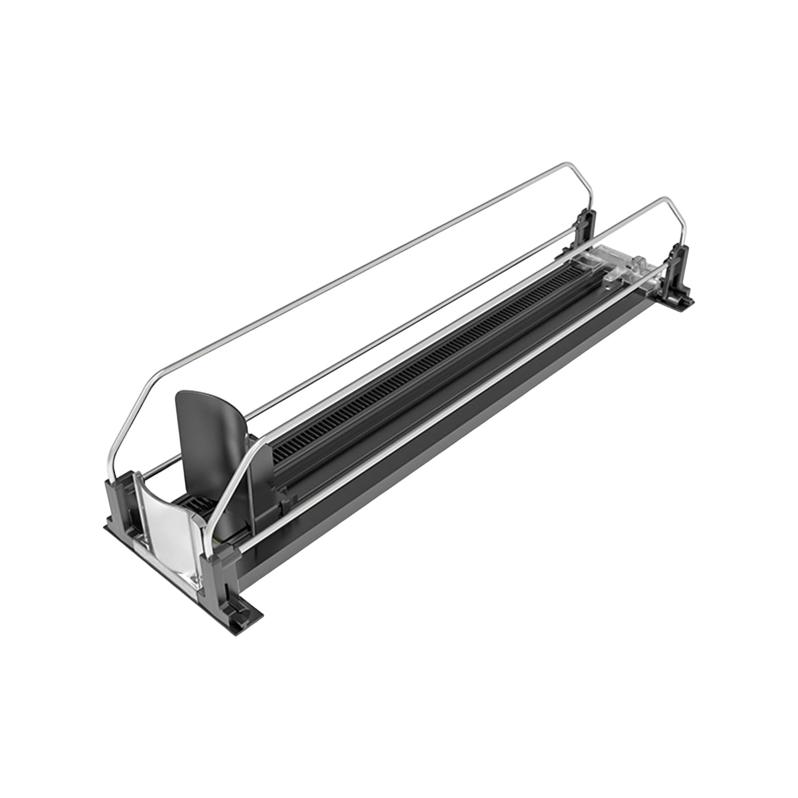 Refrigerator Can Shelf Organizer with Spring Loaded 12.2 in Pusher Track for Orderly Beverage Access and Display Beverage Shelf Pusher Can Display Row Drink Track Refrigerator Retail Restock Lane Feed