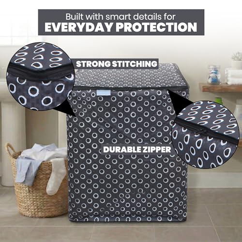 Image of DREAM CARE Waterproof & Dustproof Washing Machine Cover Top Load & Semi Automatic Suitable for 8 kg, 8.2 kg, 8.5 kg (89 x 99 x 55 cms)