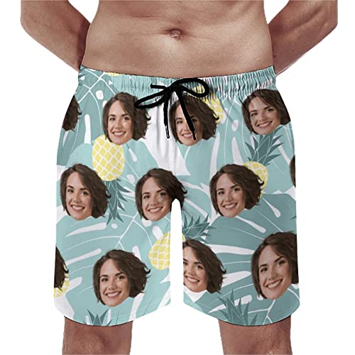 Custom Men Bathing Suit, Funny Swim Trunks, Personalized Face Men Swimsuit, Face Swimwear, Custom Funny Gift,Beach Short2