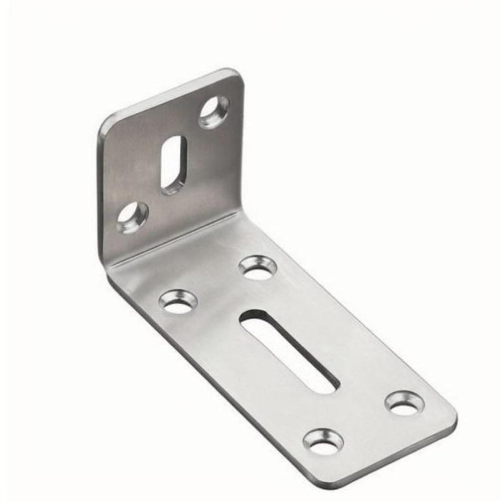 Adjustable L Bracket, Sturdy Duty Angle Iron, Shelf Support, Universal Corner Brace Stainless Steel 8x4x4cm-image-24