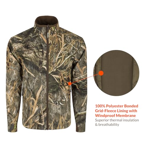 DRAKE Men's MST Windproof Softshell Warm Fleece-Lined Stretchy Breathable Adjustable Outdoor Hiking Jacket w/Underarm Vents4