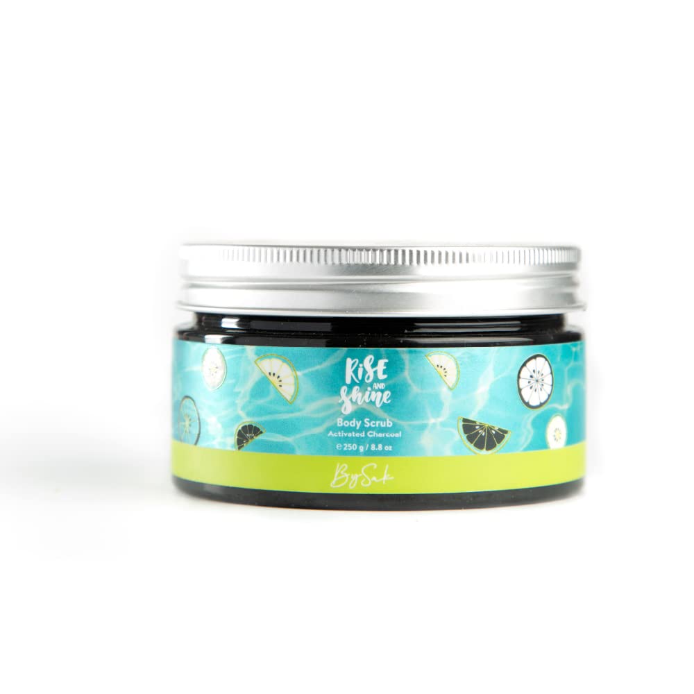 BySak Rise And Shine Body Scrub | Charcoal Body Scrub | Exfoliating Scrub for Tan removal, Skin Brightening & Deep Moisturization | 250gm-image-47