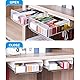 CMOISO Schublade Unter Schreibtisch, Selbstklebende Schublade, 2 STÜCKE Creative Desk Sticker Versteckte Schublade, Desktop Organizer Schubladenfach für Zuhause und Büro (Weiß)