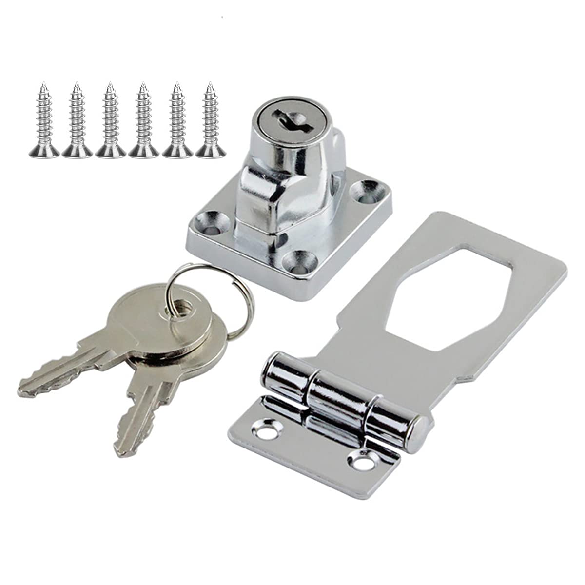 Small Hasp and Staple Metal Lock Hasp Door Buckle Safety Door Clasp