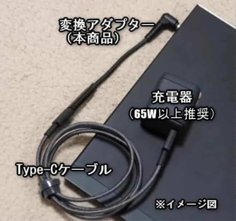 Amazon.co.jp: USB-C 入力 DC 4.5×3.0mm HP ノートパソコン 充電器