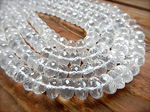 Quartz de glace LKBEADS perles rondelles de haute précision pour joaillerie fine