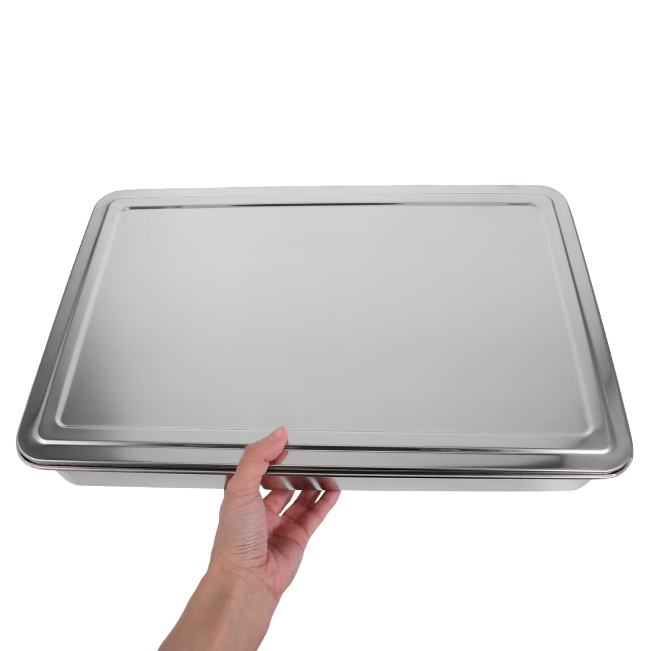 Cabilock Backblech mit Deckel Rechteckige Kuchenform für Toasterofen zum Backen von Brownies Lasagne und Aufbewahren von Lebensmitteln Vielseitig Einsetzbar für Küche