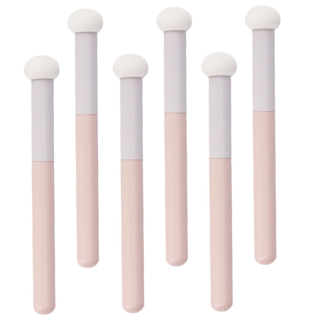 Mikinona Ergonomic Handle Makeup Concealer Brush for Face Nose Eyelids 6 Pcs Portable Set Soft Sponge for Women Perfect for Travel or Home Use