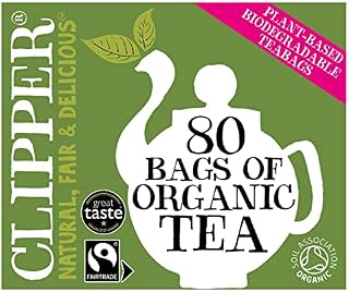 Clipper Organic Fair Trade Everyday Black Tea, 80 Count (Pack of 1)