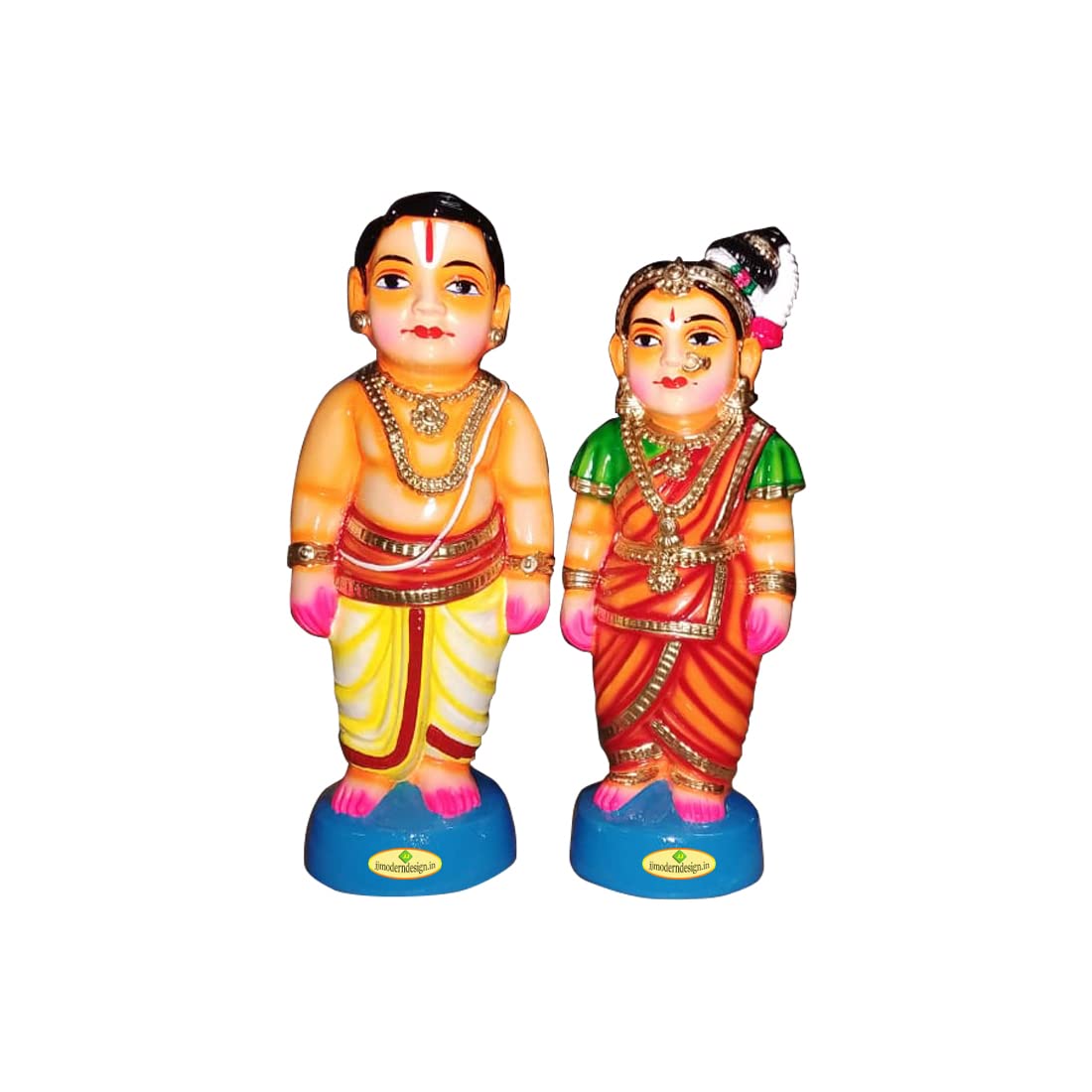 Buy JJ Modern Designs Bala Vivaham Standing Pair Paper Mache Doll