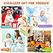 5-in-1 Wooden Activity Cube, Toddlers Montessori Toys for Baby Boys Girls, Baby Activity Center for 2+ Year Old, Woodpecker Worm Toy Magnetic Bird Feeding Game, Educational Color & Shape Sorting Toy